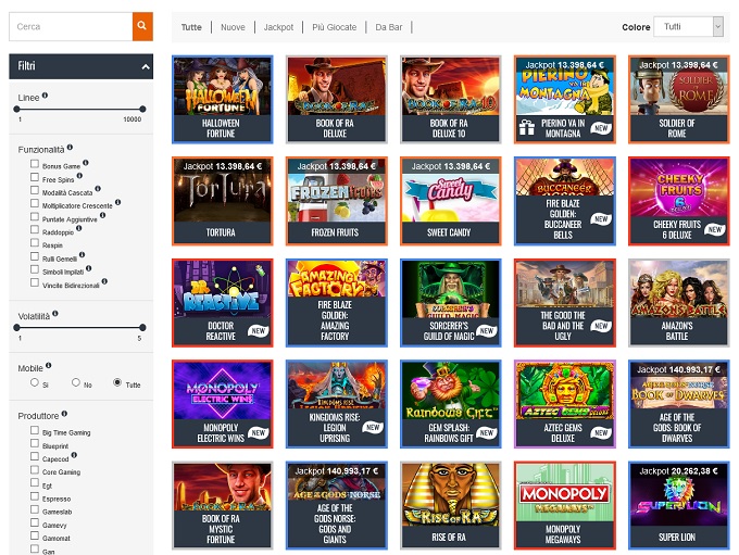 Recensione del Casinò SNAI - Giochi, Bonus, Modalità di pagamento