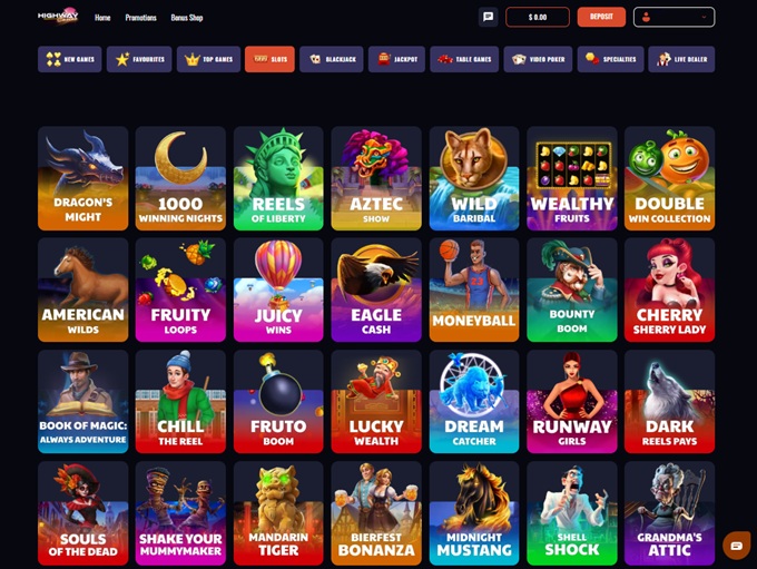 Highway Online Casino 15.10.2025. Lobby 
