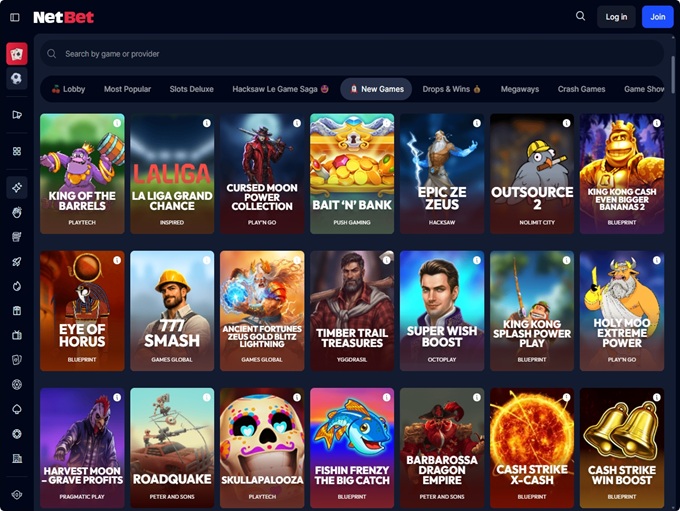 NetBet Casino 21.08.2026. lobby 