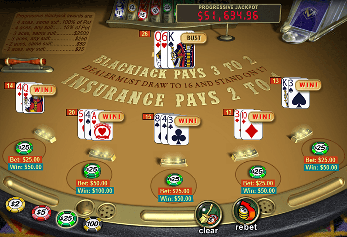 Playtech Progressive Blackjack