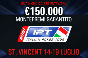 Dal 14 al 19 luglio si terrà il Mini IPT a Saint Vincent