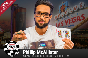 Phillip McAllister vince il 2016 WSOP $3.000 Shootout No-Limit Hold’em