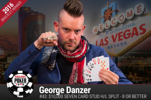 George Danzer vince il 2016 WSOP $10.000 Seven Card Stud Hi-Lo Split-8 o Better Championship