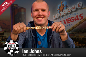 Ian Johns vince il 2016 WSOP $10.000 Limit Hold’em Championship