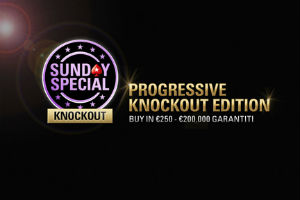 ‘antosoccer’ vince il €250 Sunday Special Progressive KO Edition di PokerStars