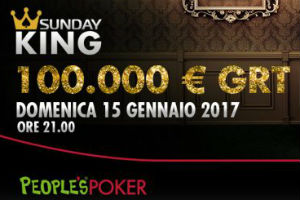 ‘uvccir200’ vince il Sunday King di People’s Poker
