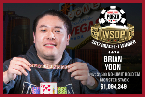 Brian Yoon vince il WSOP $1.500 No-Limit Hold’em MONSTER STACK