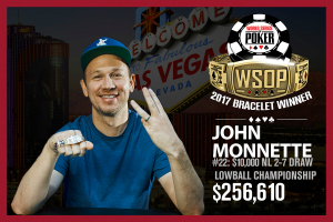John Monnette dagli Stati Uniti vince il $10.000 No Limit 2-7 Lowball Draw Championship