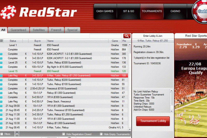 Red Star Poker Sostituisce MPN di Imminente Chiusura con iPoker di Playtech