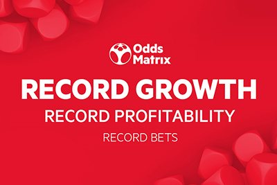 Nel 2023 OddsMatrix Registra un Fatturato Record di 183 Milioni di Euro di Scommesse