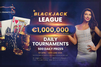 Pragmatic Play Mette in Palio un Montepremi di 1.000.000 di Euro nei Tornei della Blackjack League