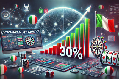 Lottomatica Conquista il 30% del Mercato Italiano del Gioco Online