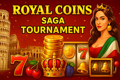 Amusnet conquista l’Italia con il torneo Royal Coins Saga